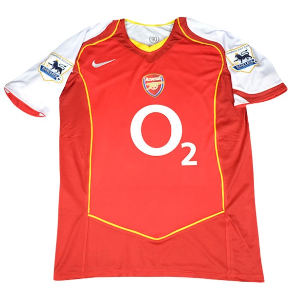 Camiseta Arsenal Replica Primera Ropa Retro 2004/05 Rojo